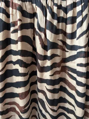 J Crew Smocked-waist cotton voile dress in zebra stripe size Small thumbnail 4