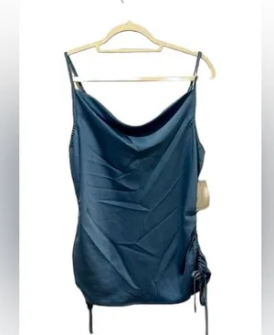 1•State blue tank top with adjustable strings at bottom of both sides (NWT) thumbnail 1