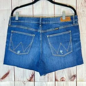 Wrangler Women's High-Rise Vintage Cutoff Distressed Jean Shorts thumbnail 2