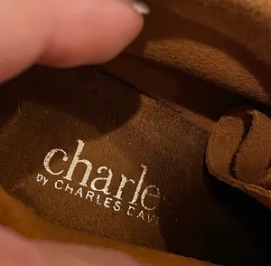 Charles by Charles David Brown Suede Fringe Heeled Booties Moccasins 8 Boho thumbnail 7