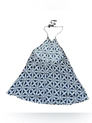 Show Me Your Mumu Navy & White Tie-Dye Halter Top thumbnail 2