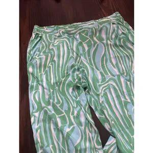 Lilly Pulitzer Cambridge Pullon Palazzo Pants Finders Keepers Blue Green Xl thumbnail 5