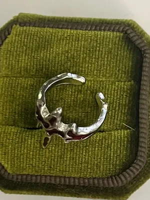 Gothic/Punk Red & Silver Unique Design Stainless Statement Ring Size 6 thumbnail 3