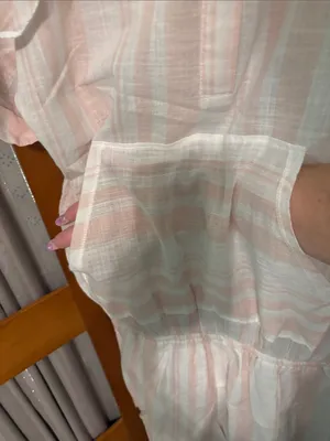 Tavik Pink and White Striped Romper Jumpsuit thumbnail 4