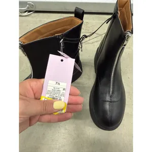 Wild Fable Honor Black Front Zip Platform Ankle Boots Womens 7.5 Lug Sole NEW thumbnail 3