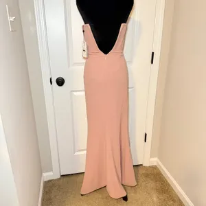 NWT Dress The Population Fernanda Gown Blush Pink XS Formal Glam Chic thumbnail 5