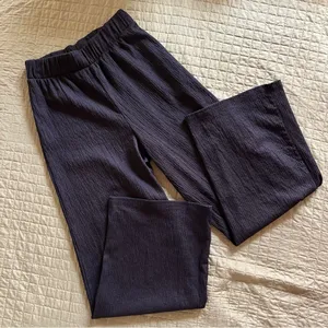 H&M Black Gauze Wide Leg Pants thumbnail 1