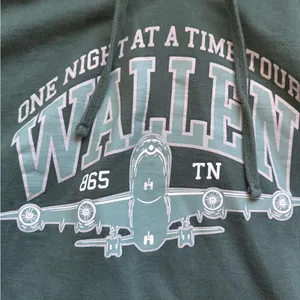 Morgan Wallen Tour hoodie Green Size L thumbnail 2