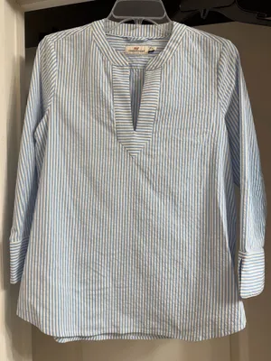 Vineyard vine striped 3/4 sleeve shirt thumbnail 1