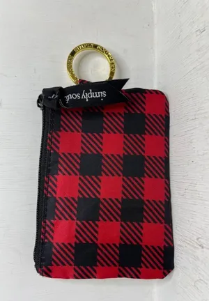 NWT Simply Southern Key ID Pouch - Tartan Buffalo Plaid thumbnail 2