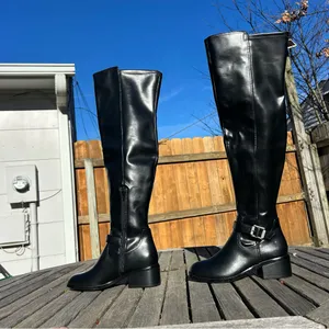 DV Dolce Vita Elyse‎ Over-The-Knee Buckle Block Heel Boot Size 6 thumbnail 4