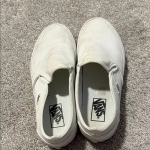 Vans Classic White Canvas Slip-Ons thumbnail 2