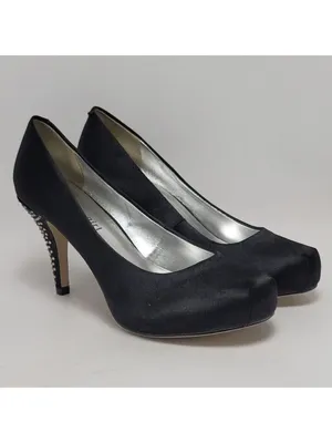 Madden Girl Getta Rhinestone Embellished Heel Pump Shoe Size 7 Black thumbnail 11