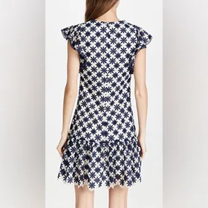 NWT Shoshanna Kassia Mini Dress Navy Ivory‎ Lace Size 10 thumbnail 4