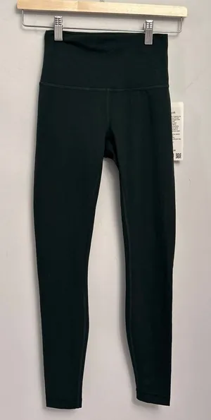 Lululemon Wunder Train tights Rainforest Green size 4 28” NWT authentic thumbnail 1