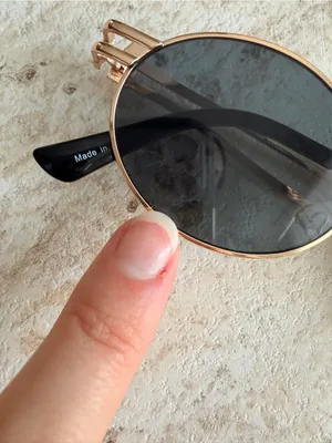 Princess Polly Gold Frame Black Lens Oval Sunglasses thumbnail 2