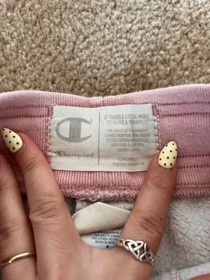 Vintage Champion Reverse Weave Shorts Pink thumbnail 2