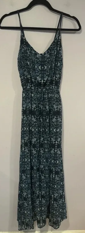 Blue‎ abercrombie and fitch Aztec maxi dress thumbnail 1