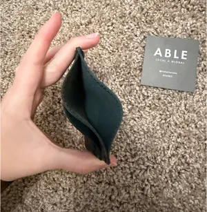 Able Leather Alem Card Case Wallet in Black thumbnail 5