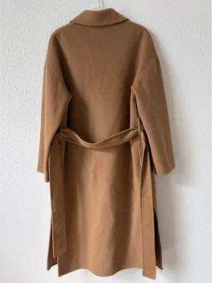 Aritzia Wilfred Open Front Wool Blend Coat Camel Size XS Small Luxury Neutral thumbnail 2