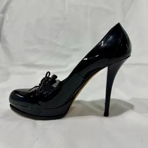 Christian Dior Black Patent Platform Bow Pump Y2K SINGLE SHOE thumbnail 5
