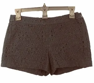 J.Crew floral cut out Navy Blue Shorts 0 thumbnail 1