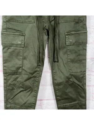 American Eagle Women’s Hi-Rise Jegging Cargo Pants Size 0 Regular Olive Green thumbnail 3