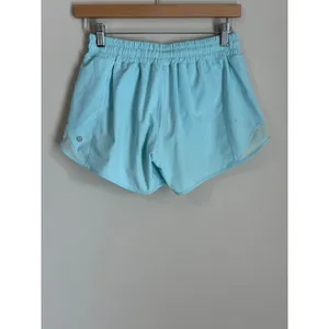 Lululemon Hotty Hot High-Rise Lined Shorts Women 6 Tall Blue Athletic Running thumbnail 2