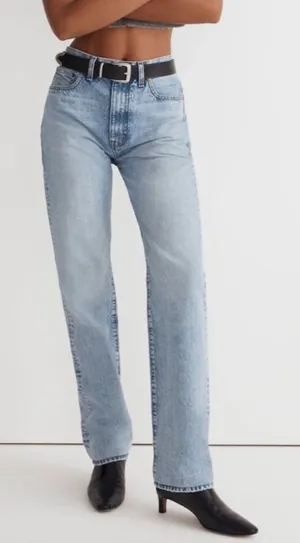 NWOT Madewell The '90s‎ Straight Jean Mercer Wash Size 32 Minimalist Soft Girl thumbnail 1