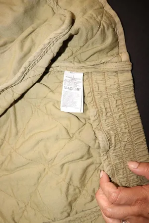 Gap Quilted Cotton Bomber Jacket Tan Sage Green Size Large thumbnail 4