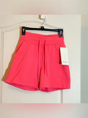 Lululemon Scuba High Rise short, 5”. NWT SZ 2, SAKR (Sakura Pink) thumbnail 3