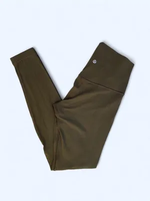 Lululemon Align High Rise Army Green Leggings yoga Pilates activewear gym size 4 thumbnail 5