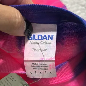 GILDAN size large multi color Tie-Dye Long Sleeve Shirt Orlando Florida beachy thumbnail 6