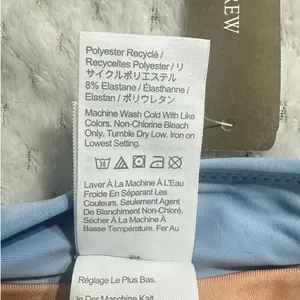 J.Crew Cross-Front Cheeky Bikini Bottom Women's Small Blue NWT thumbnail 5