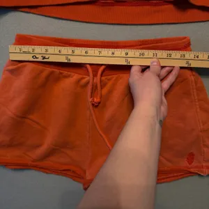 FP Movement Free People Time after Time Set Sweatshirt Shorts Orange Sz Med thumbnail 8