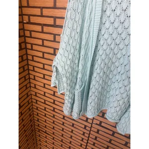 POL Light Blue Open‎ Knit Cardigan With Pockets Size Small thumbnail 4
