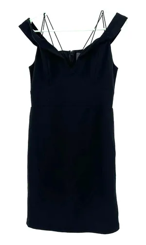 Lulus size Medium reason to celebrate‎ black dress off the shoulder New with TAG thumbnail 1