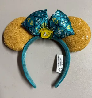 Disney Parks Epcot Italy Saluti Limoncello Minnie Ears Headband euc thumbnail 1