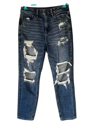 American Eagle Distressed Mom Jean Size 4 Regular thumbnail 1
