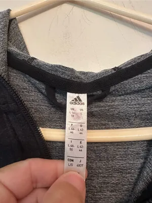 Women’s Adidas full zip black jacket large thumbnail 2