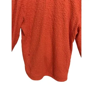 Lululemon‎ Textured V-Neck Pullover Sweater Orange Size 4 LW3EOXS High-Low Hem thumbnail 11