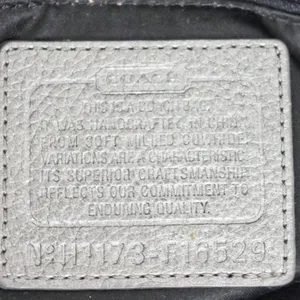 Coach F16529 Penelope Turnlock Silver Leather Satchel thumbnail 2