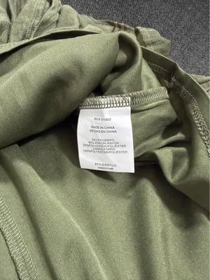 Luxology Olive Green Metallic Stripe Midi Dress thumbnail 5