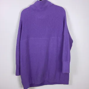 Free People Ottoman Oversized Slouchy Sweater Cowl Neck Purple Women’s Large thumbnail 10