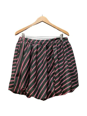 Wicked Movie Paul Tazewell sz L Striped Bubble Skirt Women's pink green Broadway thumbnail 2