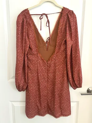 Storia Long Sleeve Mini Dress NWT Small thumbnail 3