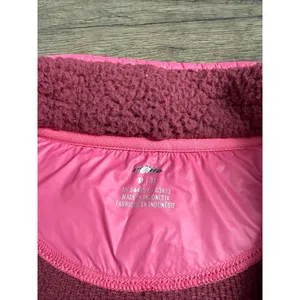 Aerie Women's Sherpa‎ pullover 1/4 zip Sweater Jacket Super Soft Wine Color Sz M thumbnail 5