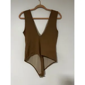 Intimately Free People Womens Brown Deep V-Neck Sleeveless Bodysuit Size M thumbnail 5