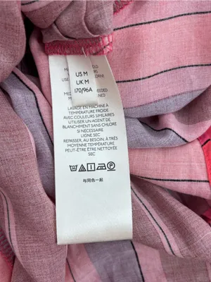 Free People Sleeveless Striped Button-Front Tie-Hem Top in Pink & Purple thumbnail 8
