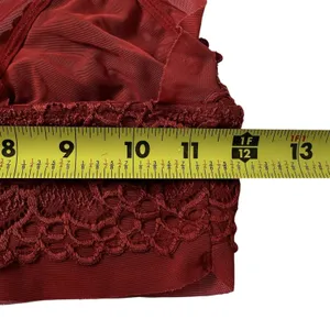 Aerie Floral Lace Crossback Wireless Pullover Bralette Bra Rust Size XS | 69-5 thumbnail 5